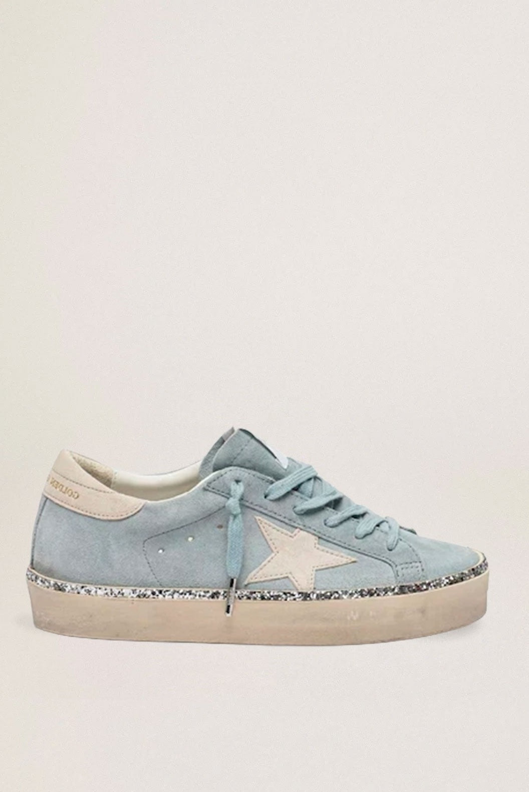 Tenis Golden Goose Hi Star Suede Star And Heel Glitter Mujer GOLDEN GOOSE TENIS Malva CO