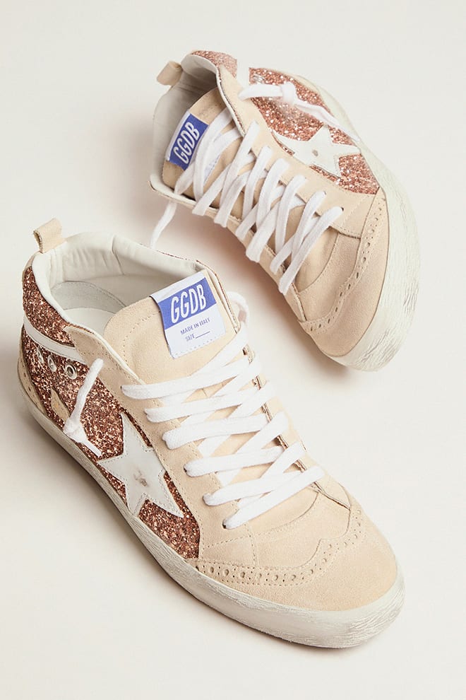 Tenis Golden Goose Midstar Glitter Mujer