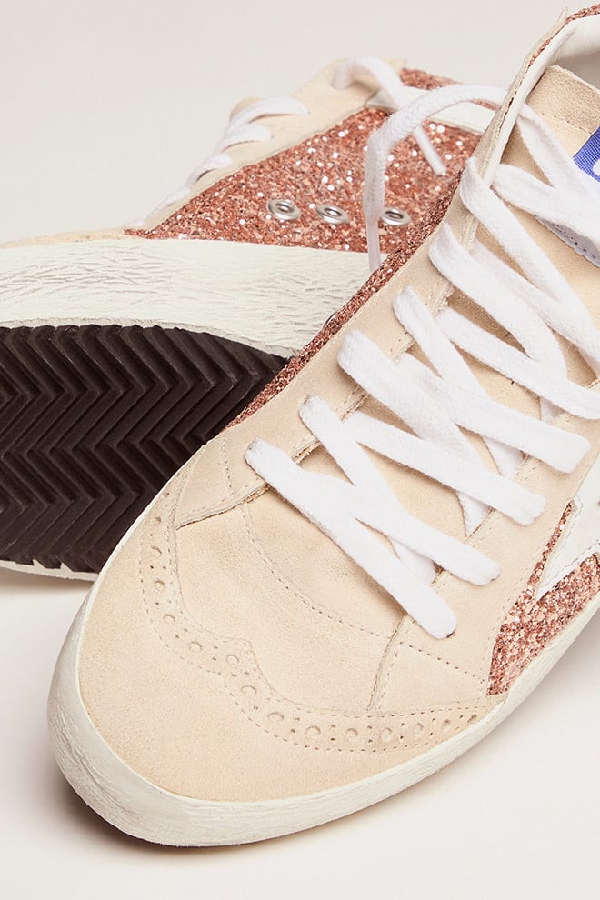 Tenis Golden Goose Midstar Glitter Mujer