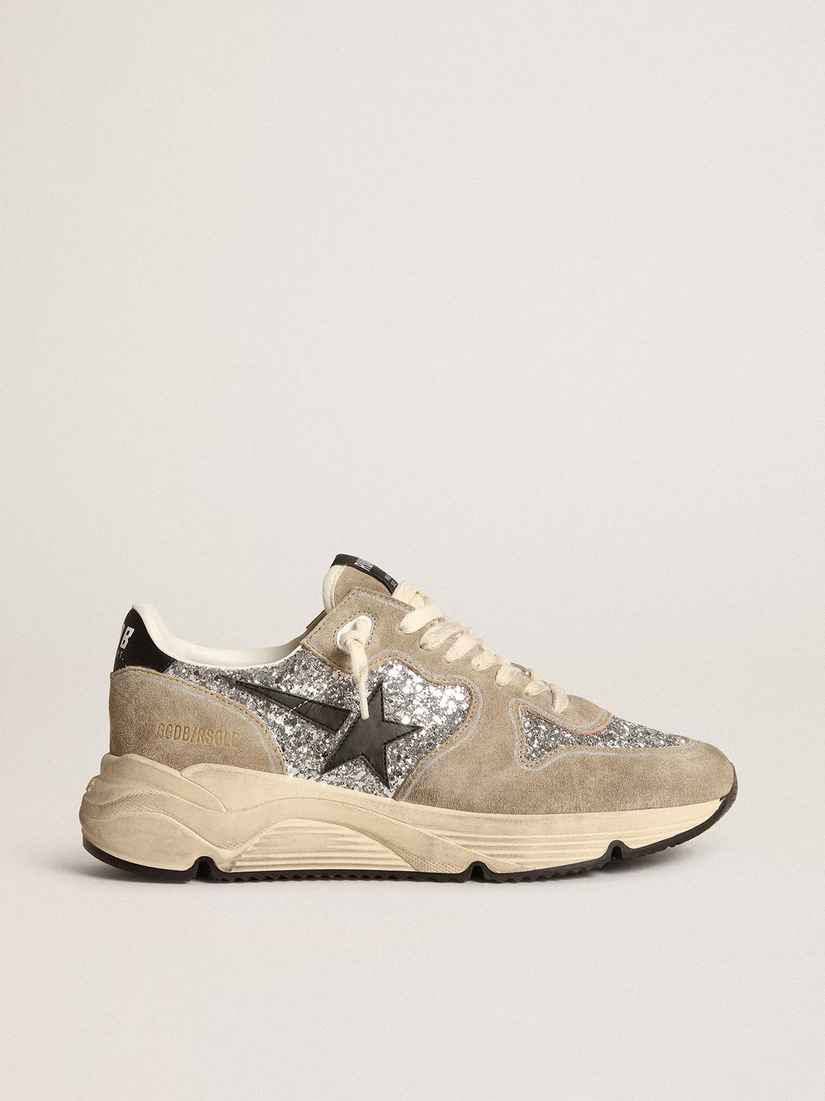 Tenis Golden Goose Running Sole Glitt Mujer