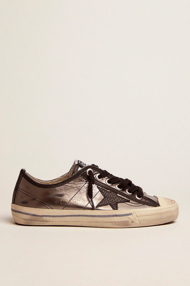 Tenis Golden Goose V-Star 2 Laminated Upper Rubber Mujer