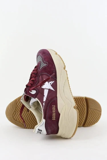 Tenis golden Goose Running Nylon Upper Net Vamp Suede Toe And Spur Mujer