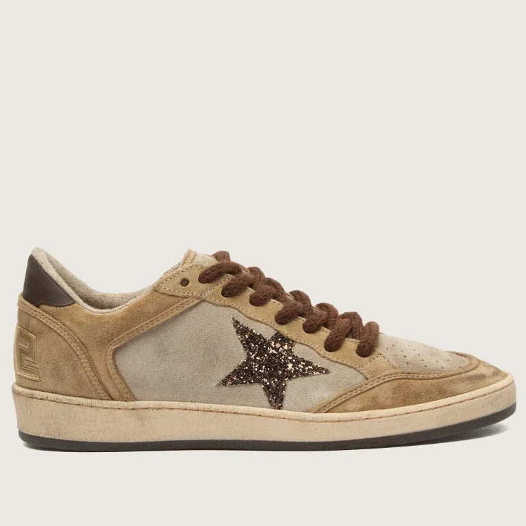 Tenis golden Goose Ballstar Suede Upper Toe Tongue And Spur Glitter