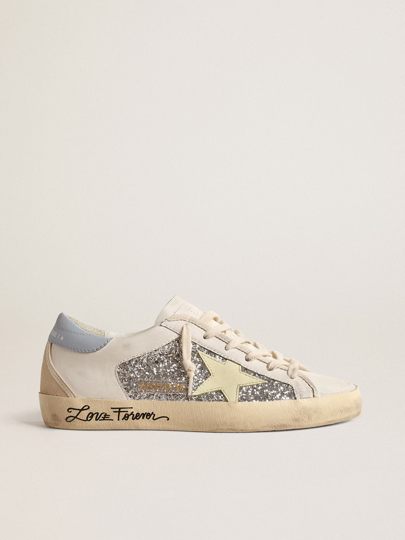 Tenis Golden Goose Super Star Glitter Mujer