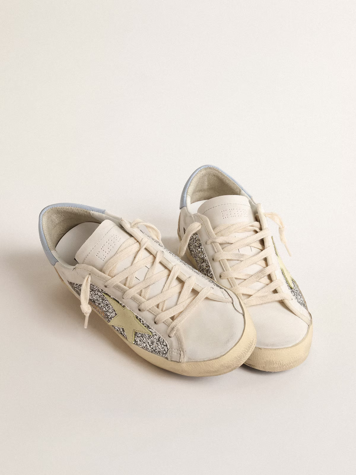 Tenis Golden Goose Super Star Glitter Leather Mujer