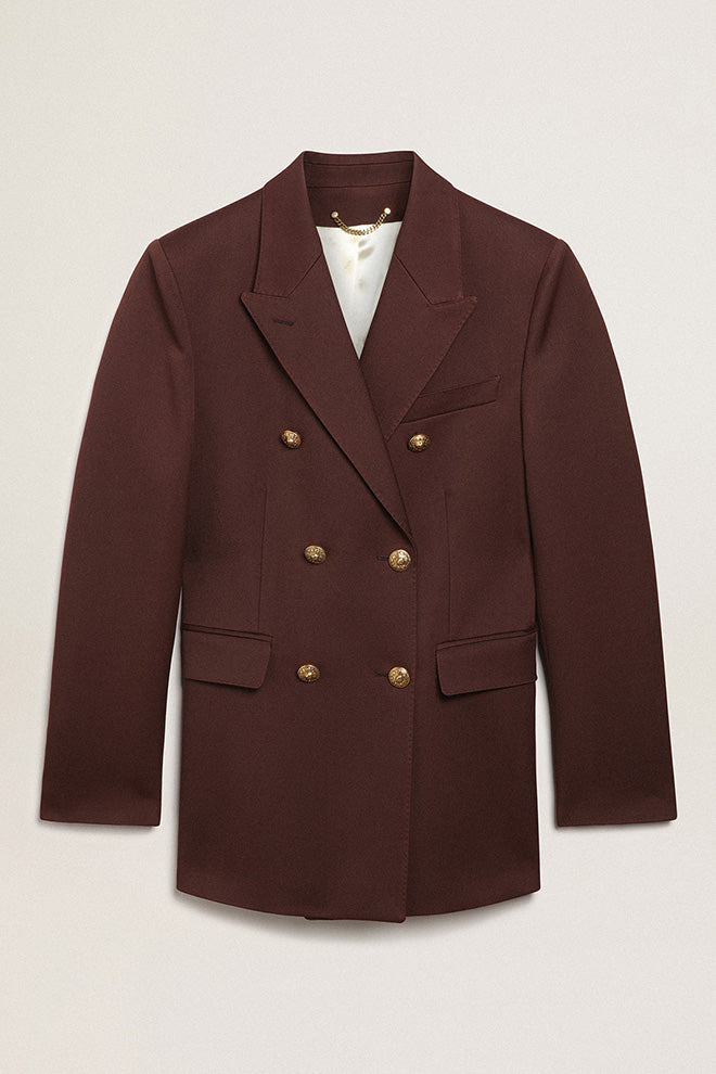 Blazer Journey Compact Gabardine Wool Golden Goose