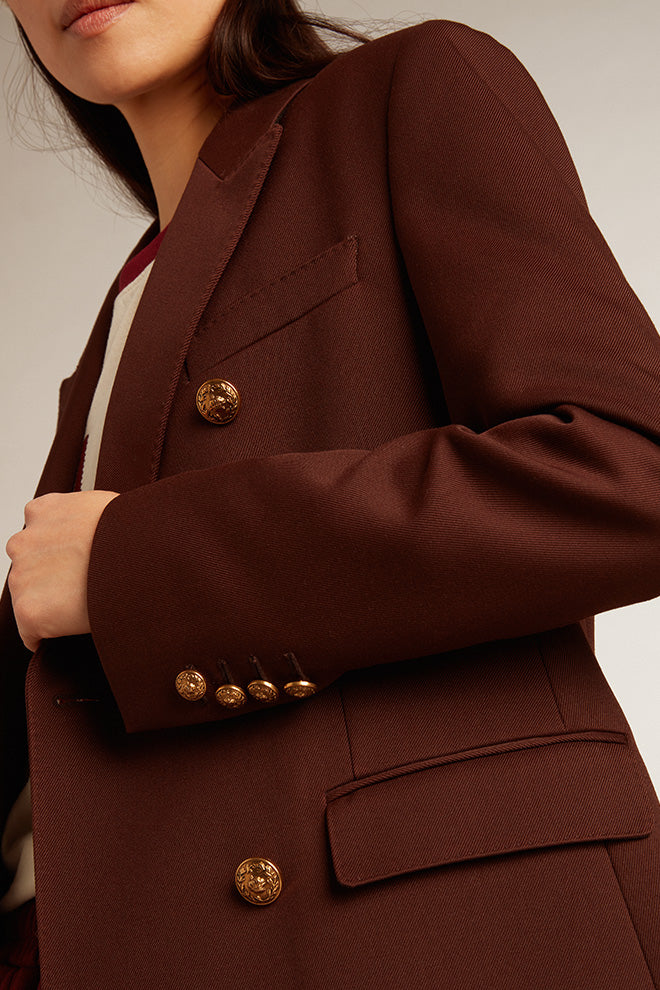 Blazer Journey Compact Gabardine Wool Golden Goose