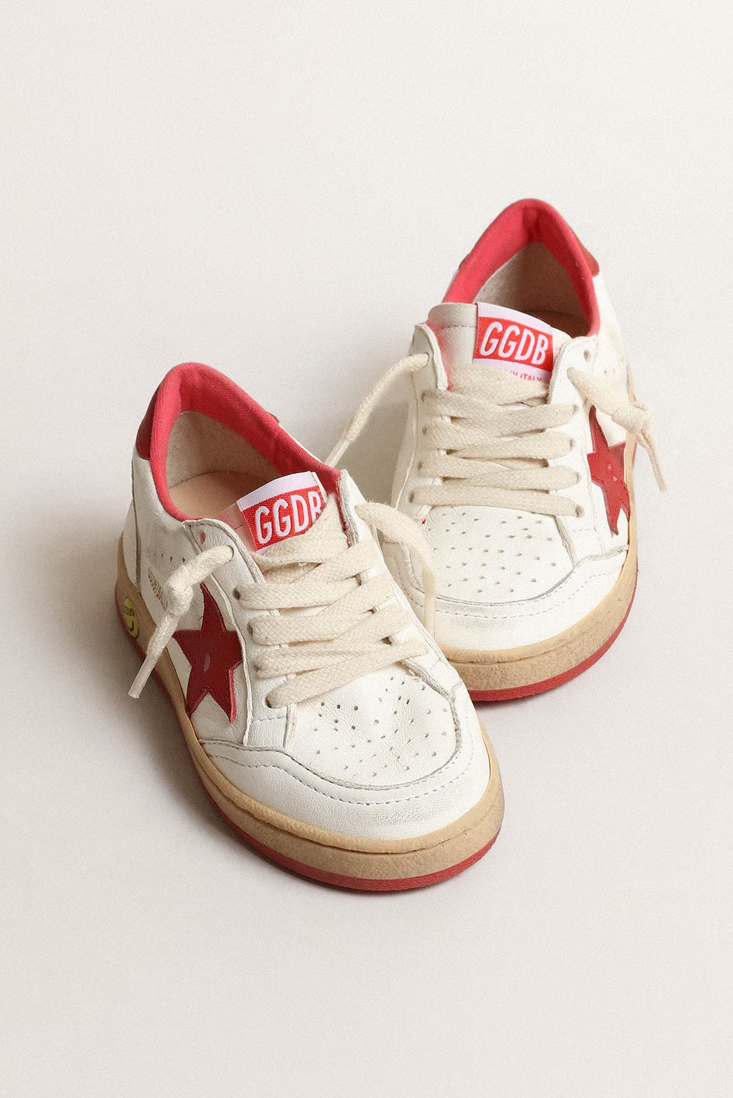 Tenis Golde Goose Ballstar Nappa Upper Leather Star And Heel Kids