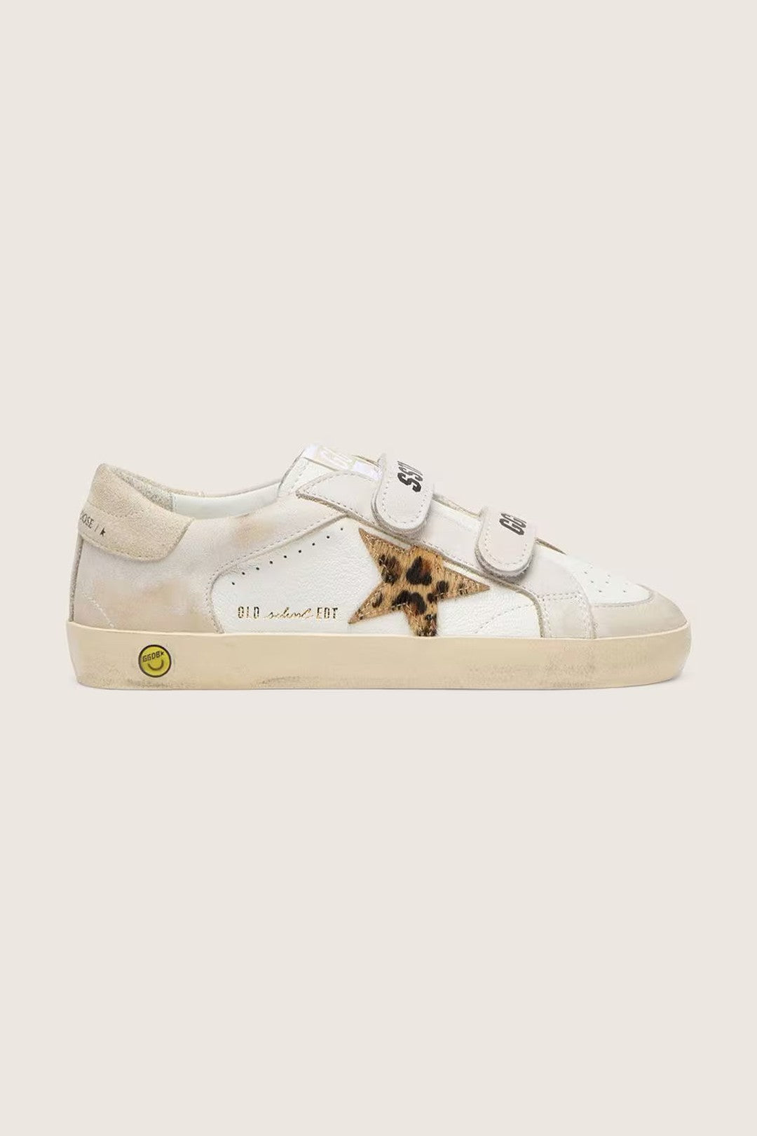 Tenis Golden Goose Kids Old School Nappa Leather Horsy Star Suede Heel