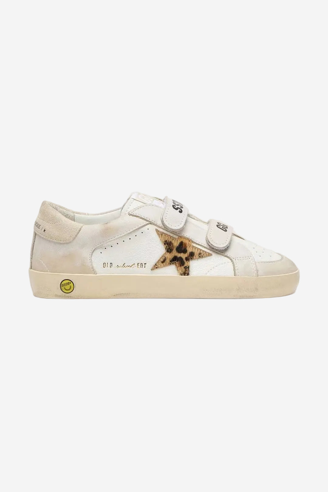 Tenis Golden Goose Kids Old School Nappa Leather Horsy Star Suede Heel