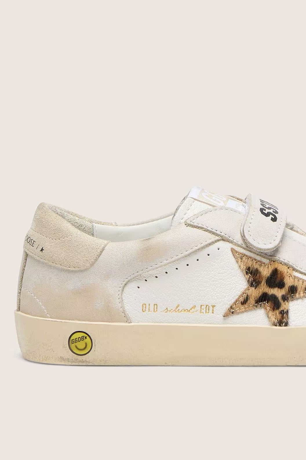 Tenis Golden Goose Kids Old School Nappa Leather Horsy Star Suede Heel