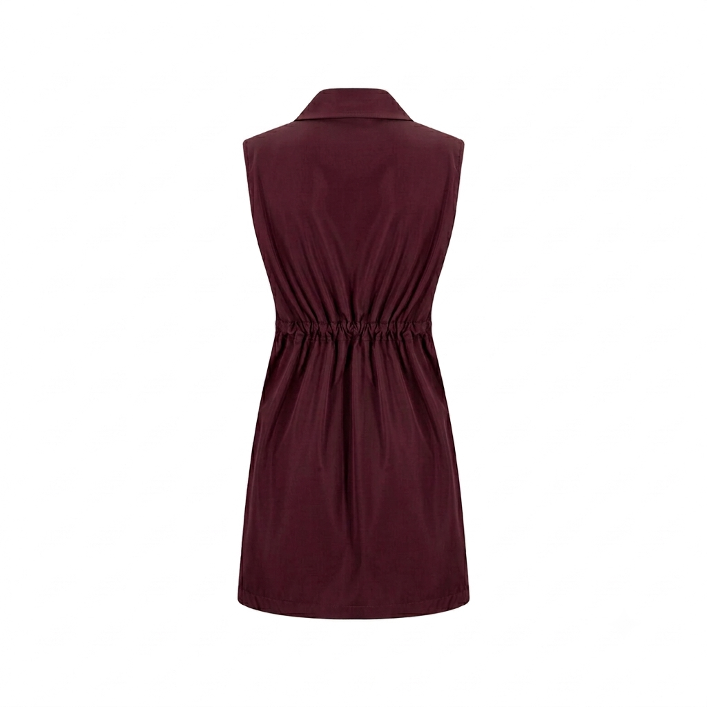 Mini Vestido Sahariana Dril