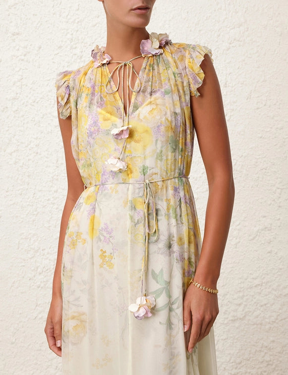 Vestido Harmony Flutter ZIMMERMANN MIDI VESTIDOS Malva CO