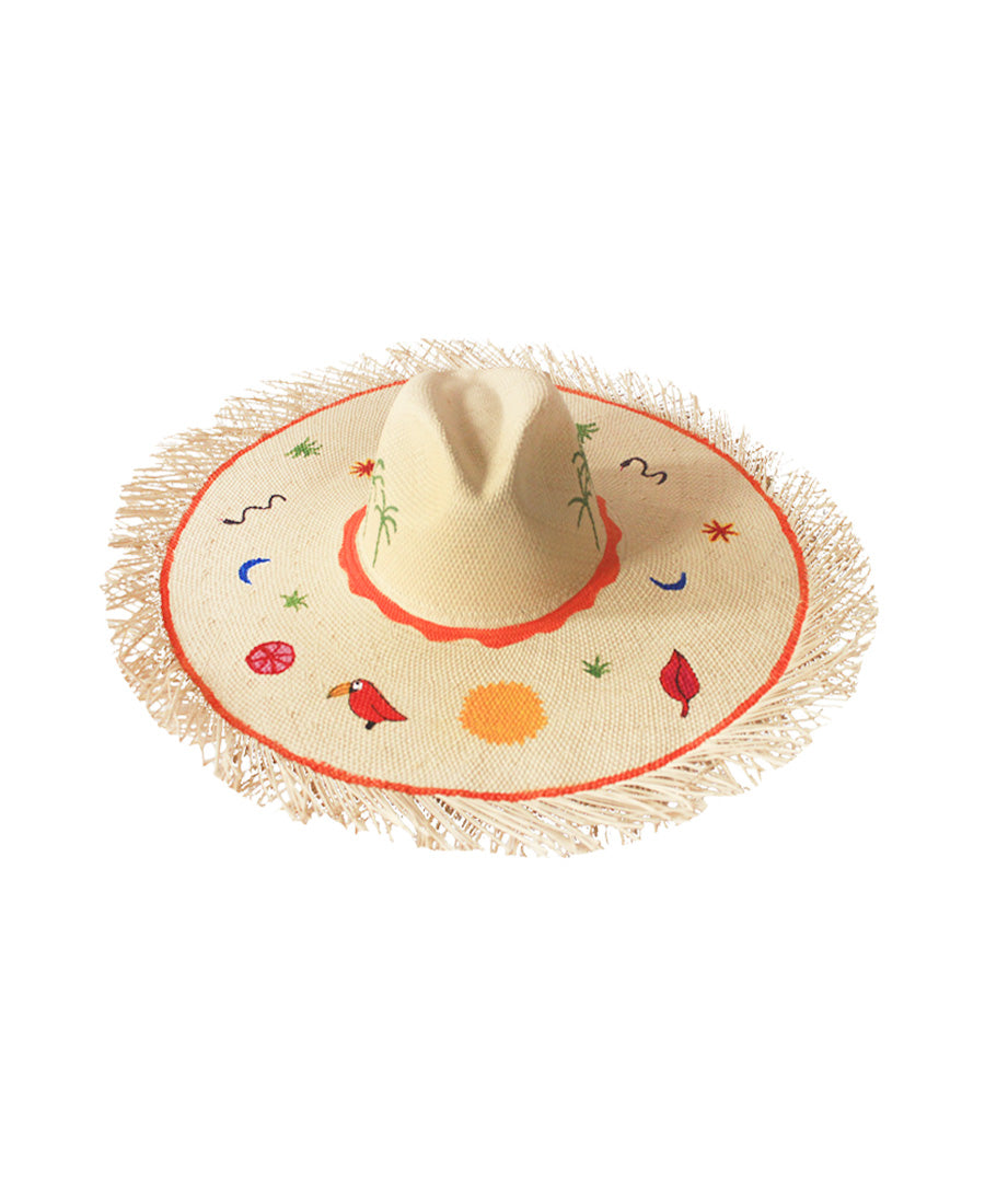 Sombrero Painted Shiny  Hand