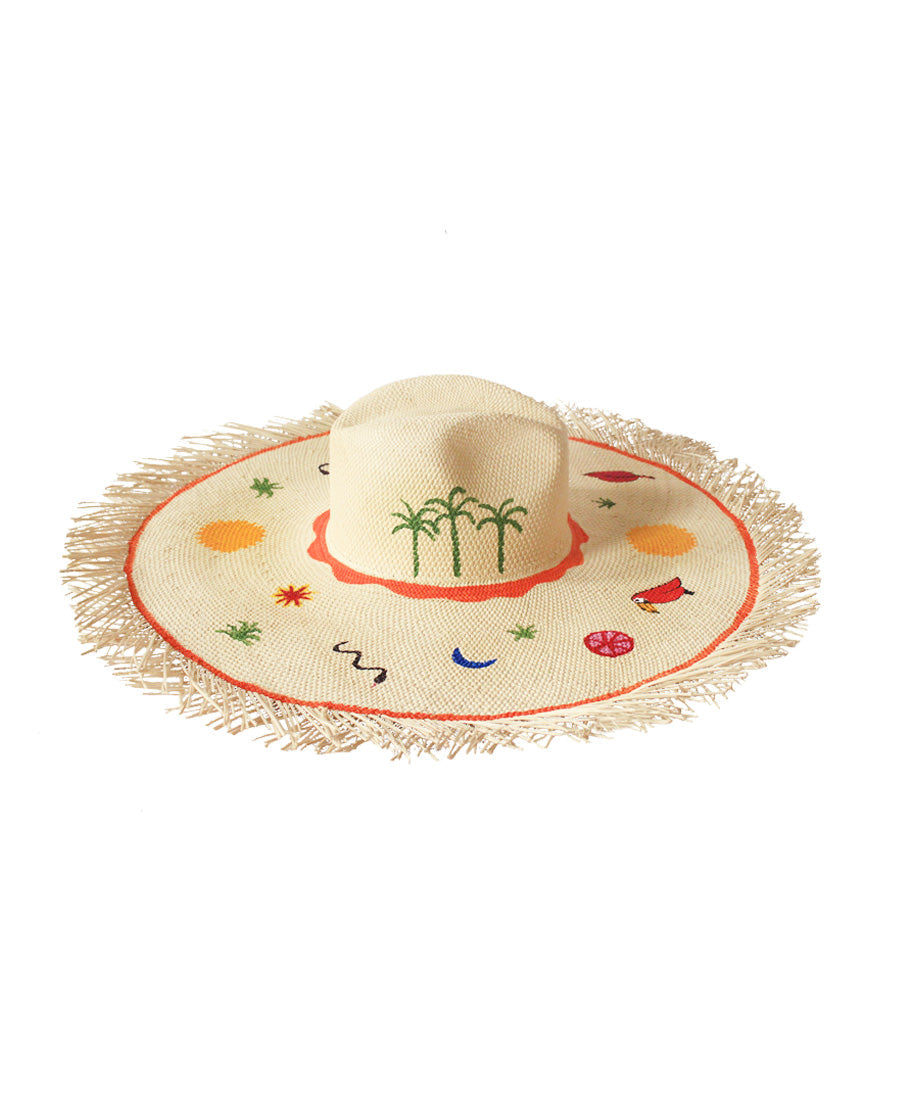 Sombrero Painted Shiny  Hand