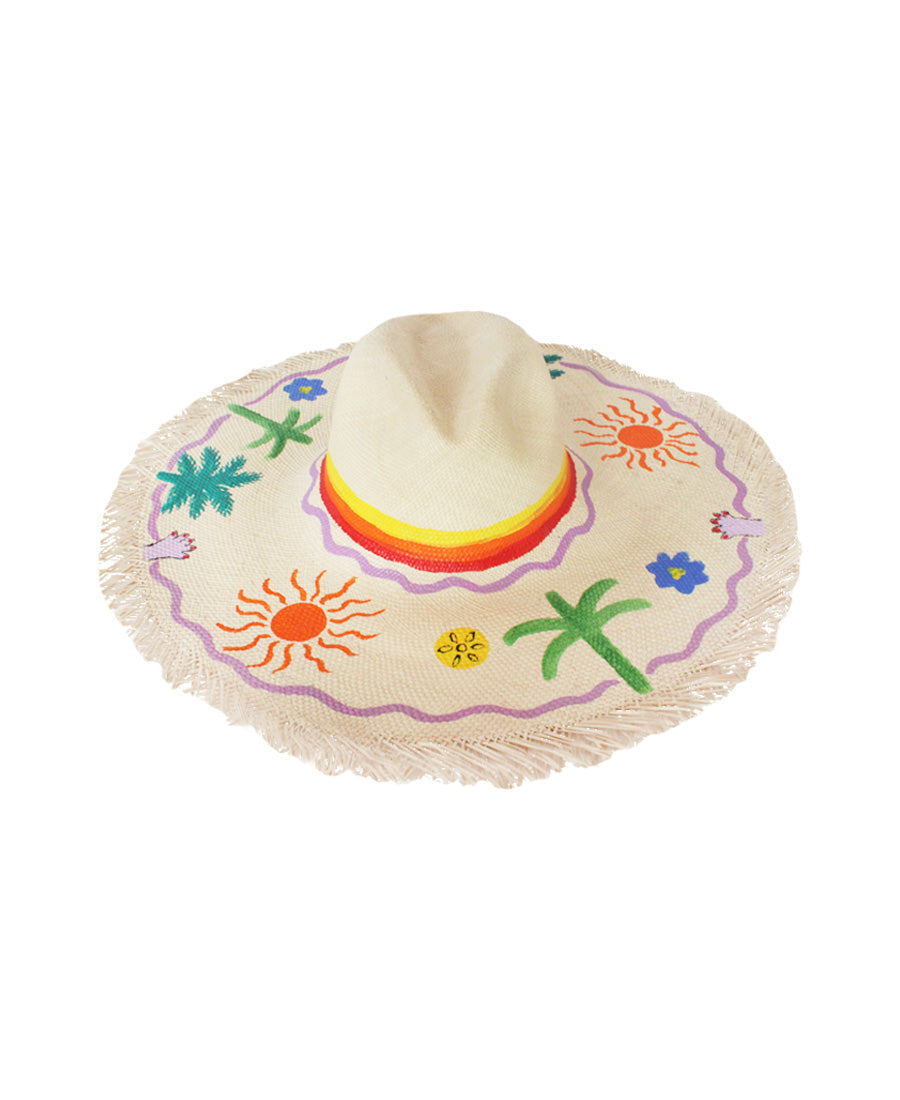 Sombrero Painted New World Hand