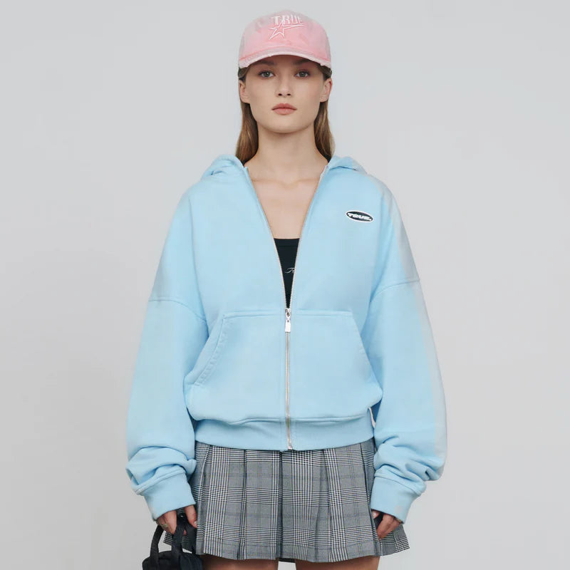 Hoodie Con Capucha Moonlight Azul Pastel