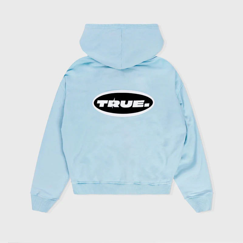 Hoodie Con Capucha Moonlight Azul Pastel
