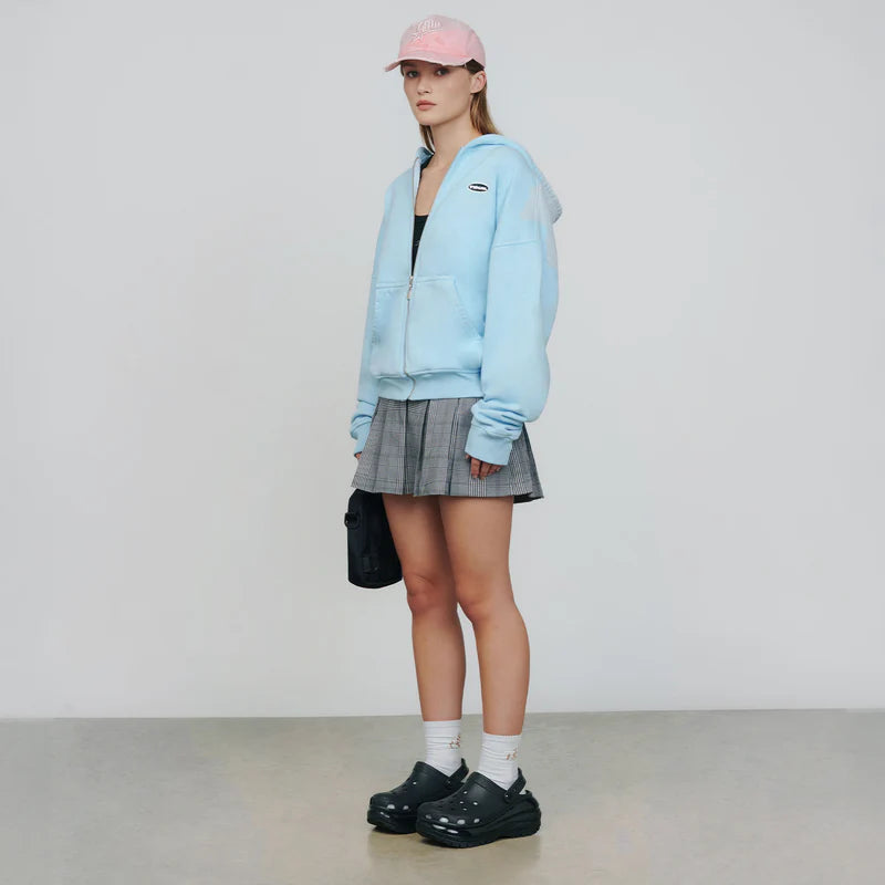 Hoodie Con Capucha Moonlight Azul Pastel