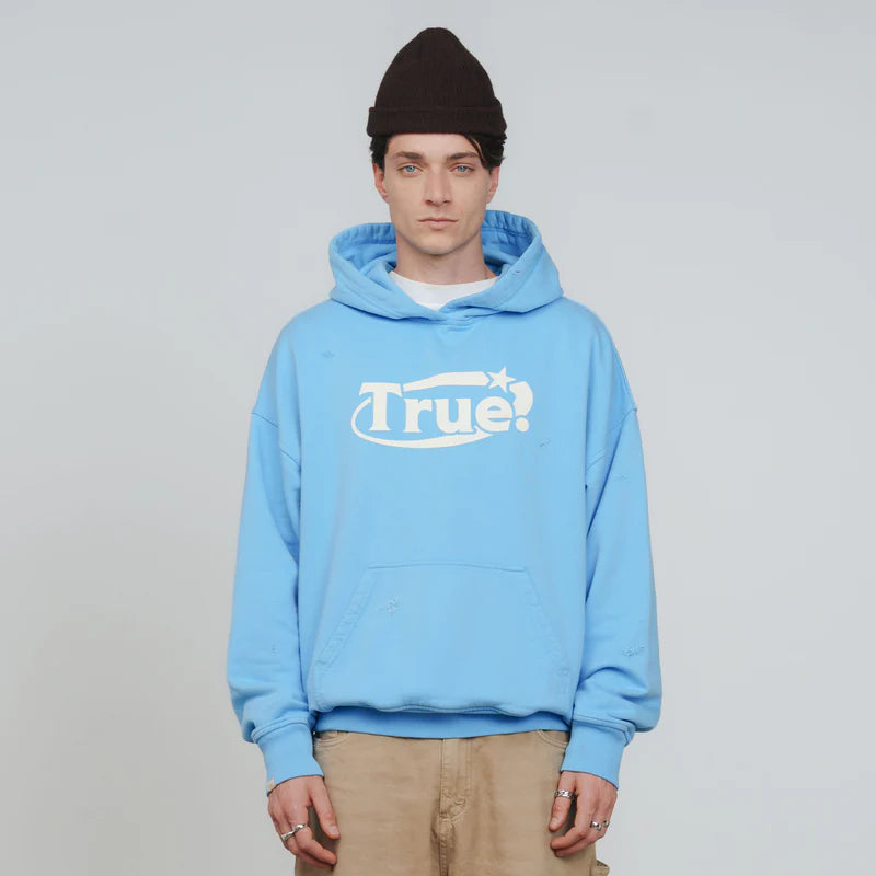 Hoodie Con Capucha Everyday Logo Azul Cielo