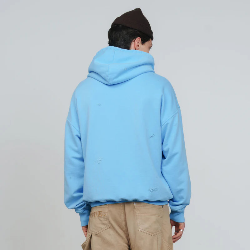 Hoodie Con Capucha Everyday Logo Azul Cielo