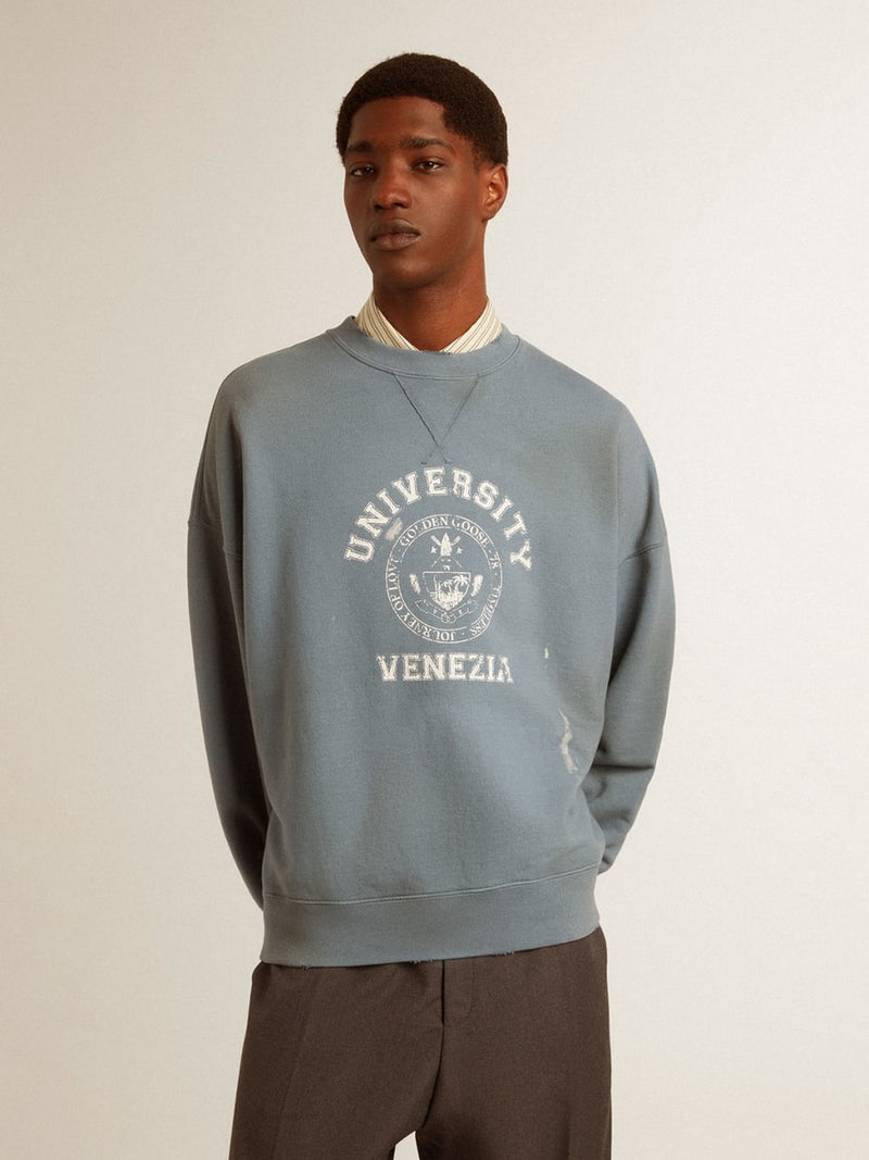 Jersey Journey Unisex Crew Neck Vintage College Print