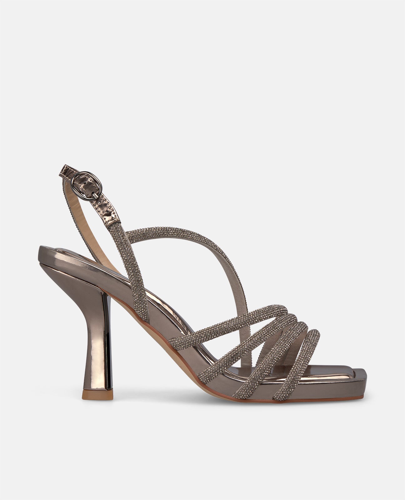 Sandalia Diva Pewter