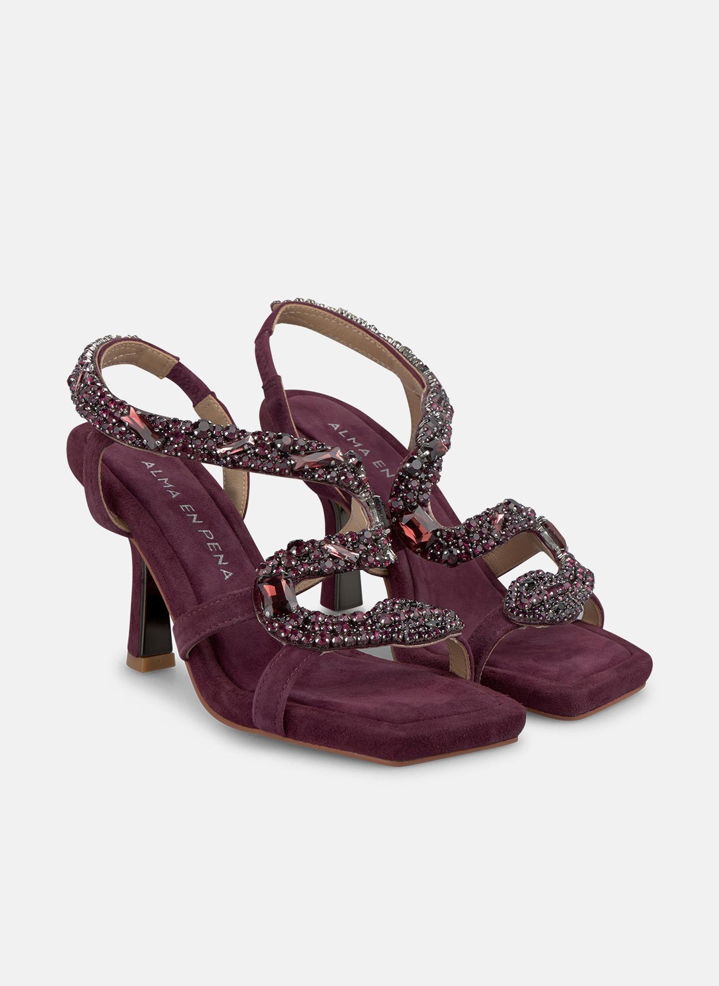 Sandalia Femme Bordeaux
