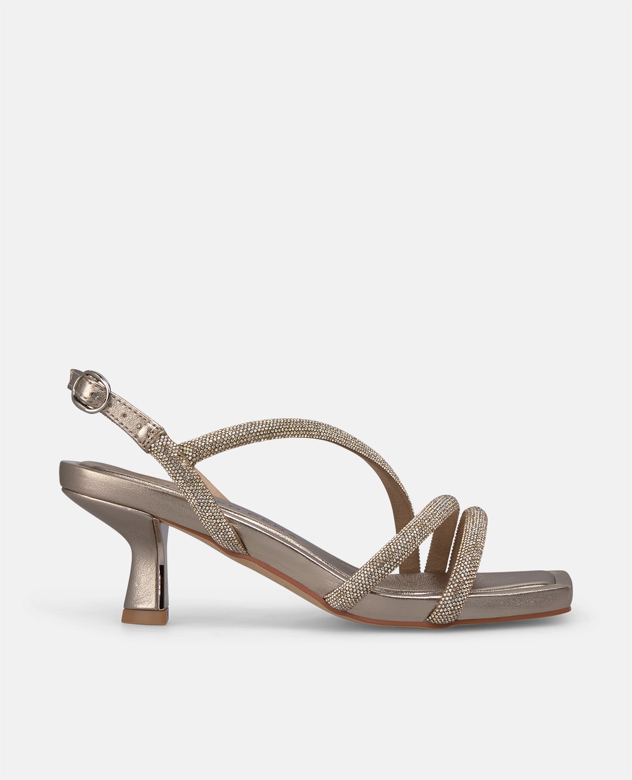 Sandalia Tacon Con Piedreria