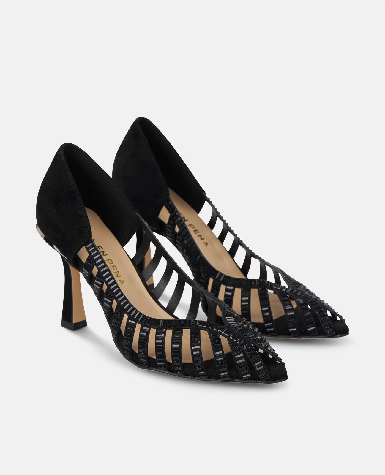 Zapato Tacón Efecto Espejo