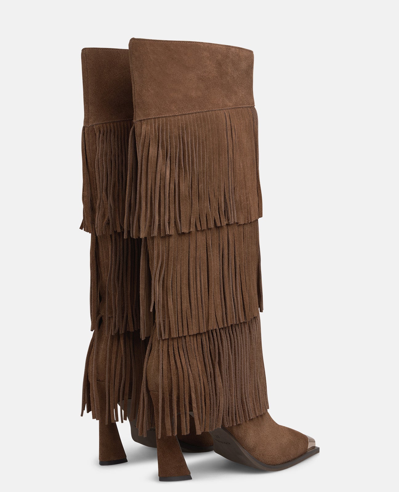 Bota Cubierta De Flecos