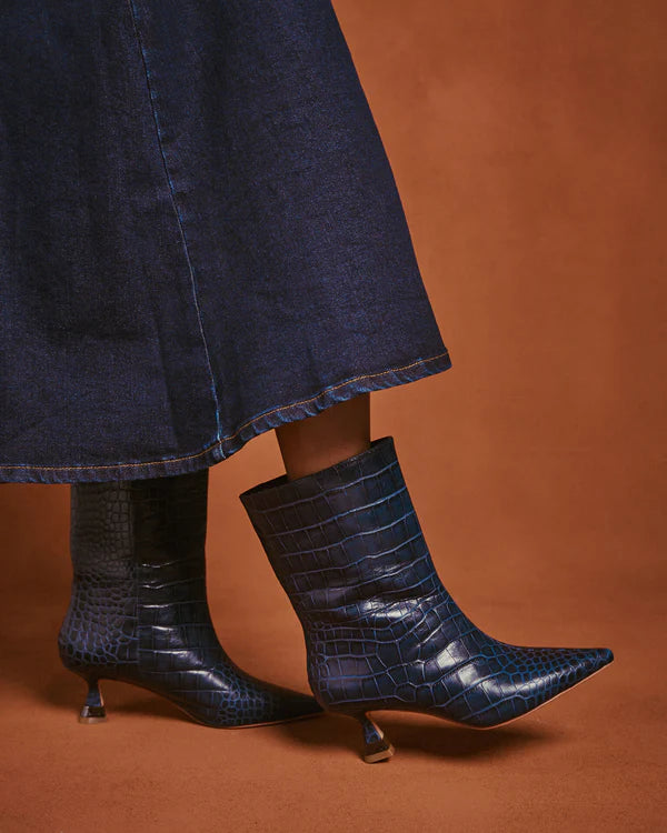 Botín Tacón Metalizado