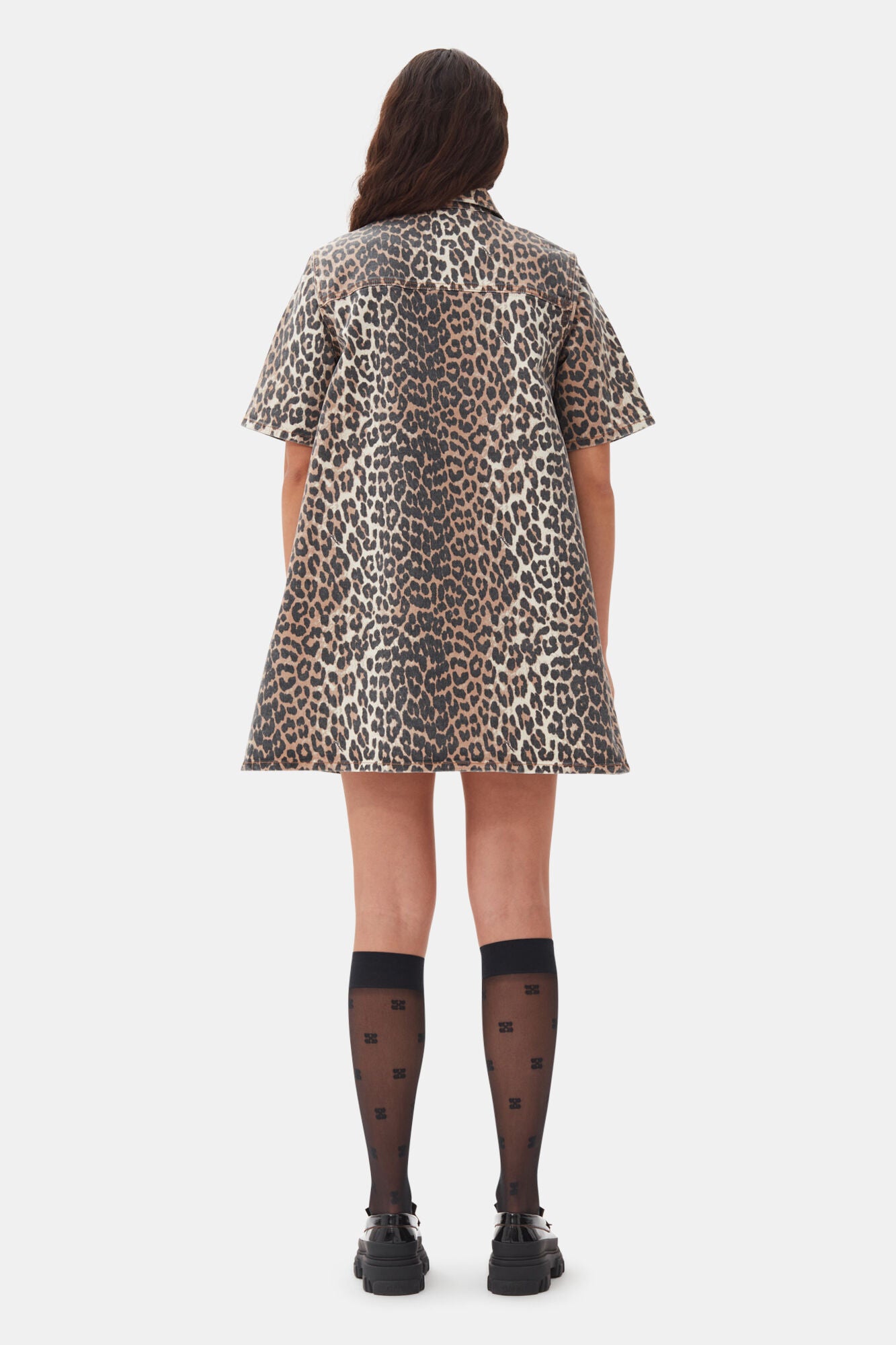 Vestido Print Denim