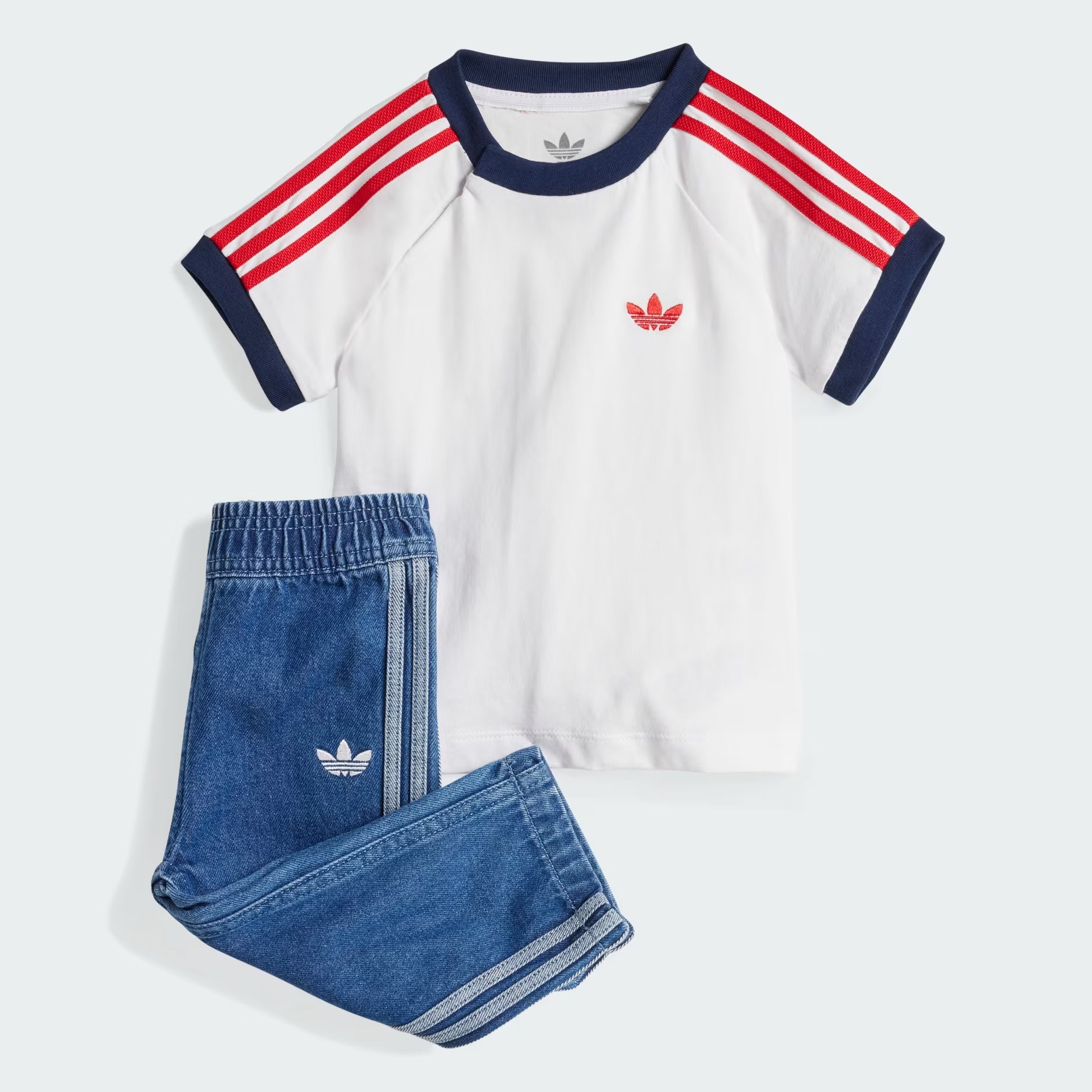 Set Adidas Kids Denim Tee ADIDAS KIDS ENTERIZOS & SETS Malva CO
