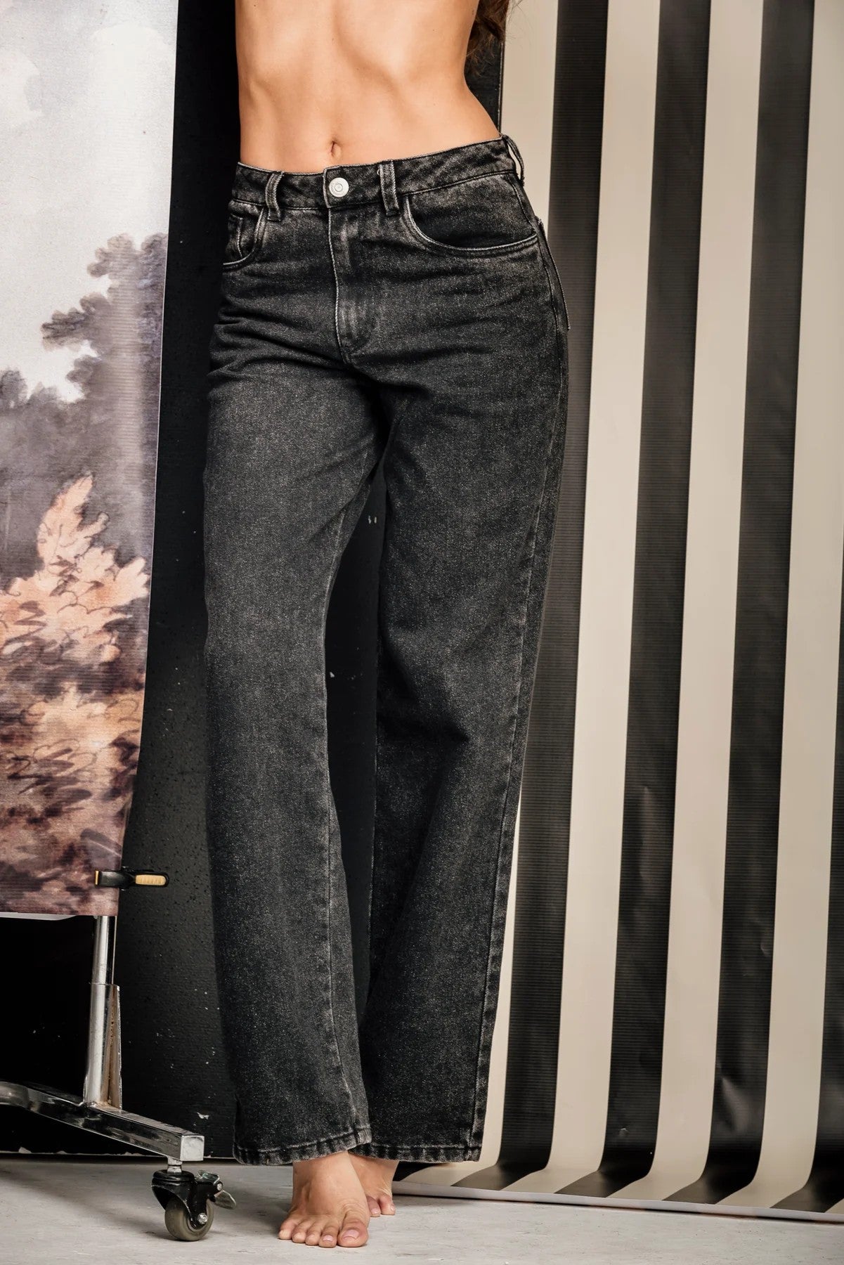 Jeans Dubuffet Negro