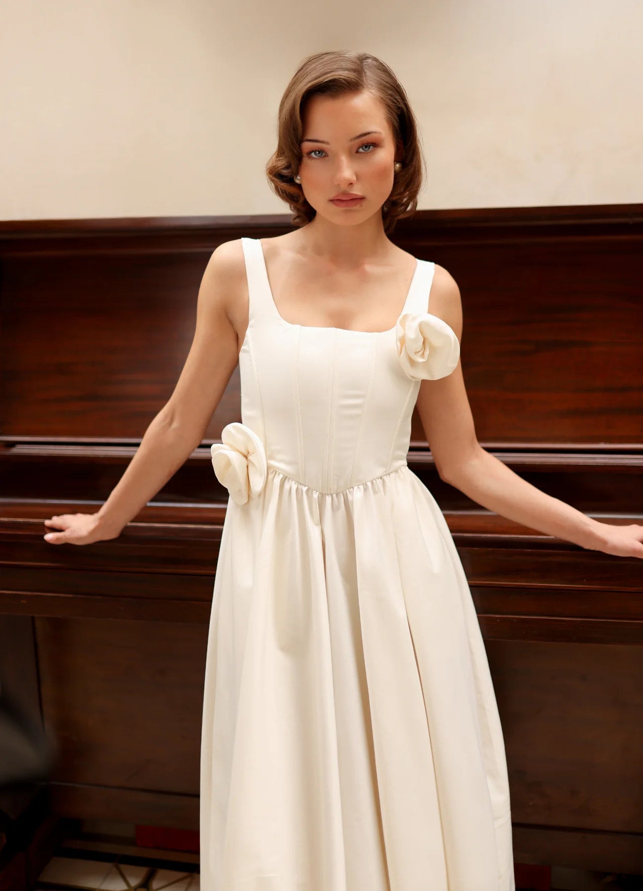 Midi Vestido Jeanie MIDI VESTIDOS Malva CO