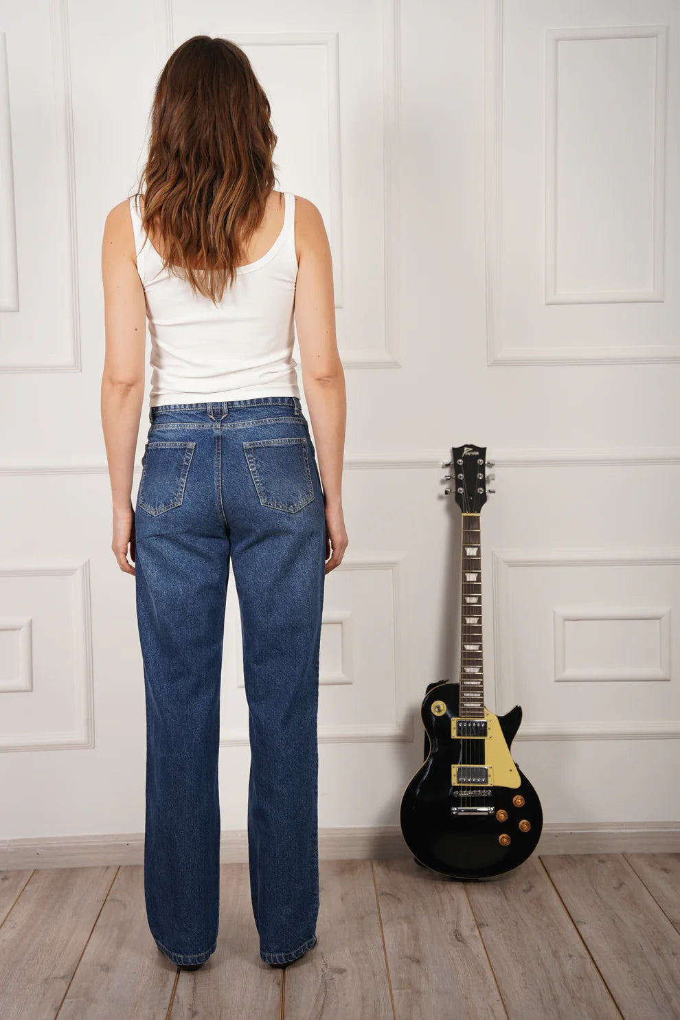 Jeans Bicolor Estilo Chap PIANI JEANS Malva CO
