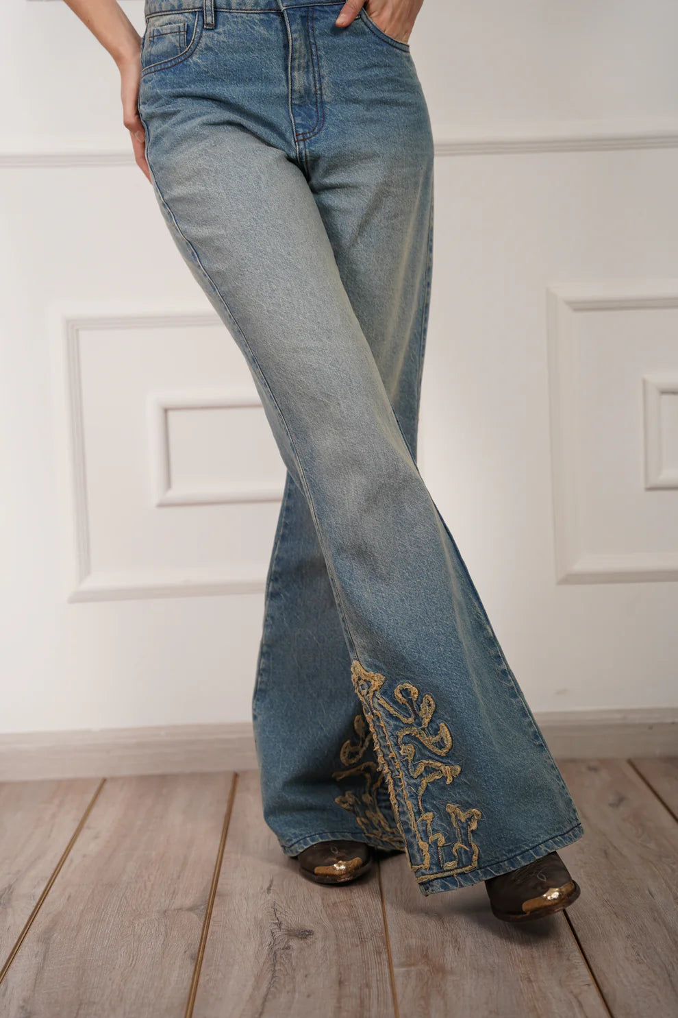Jeans Western Embroidered