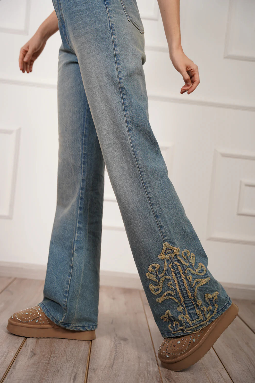 Jeans Western Embroidered PIANI JEANS Malva CO