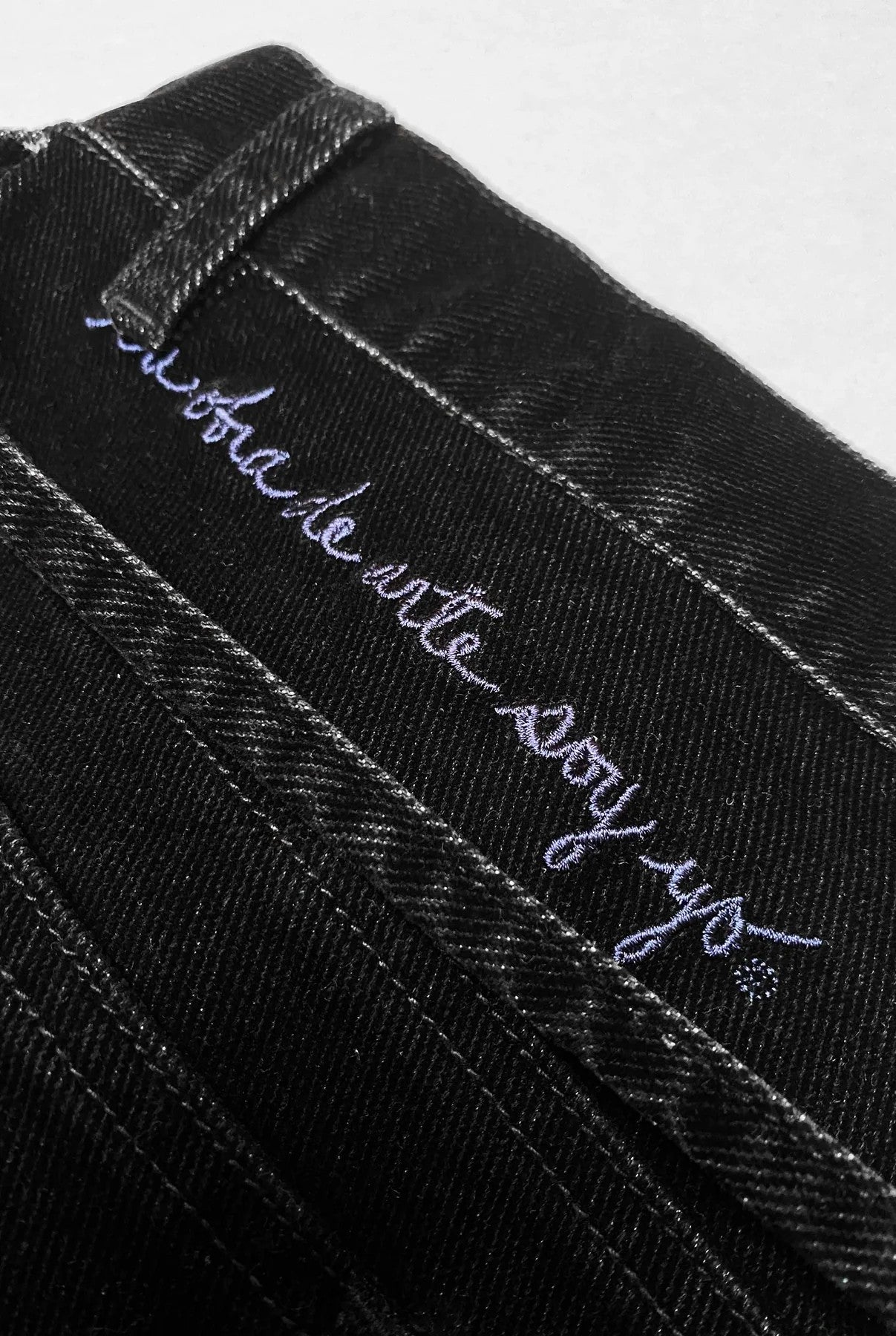 Jeans Denim Terciopelo Negro