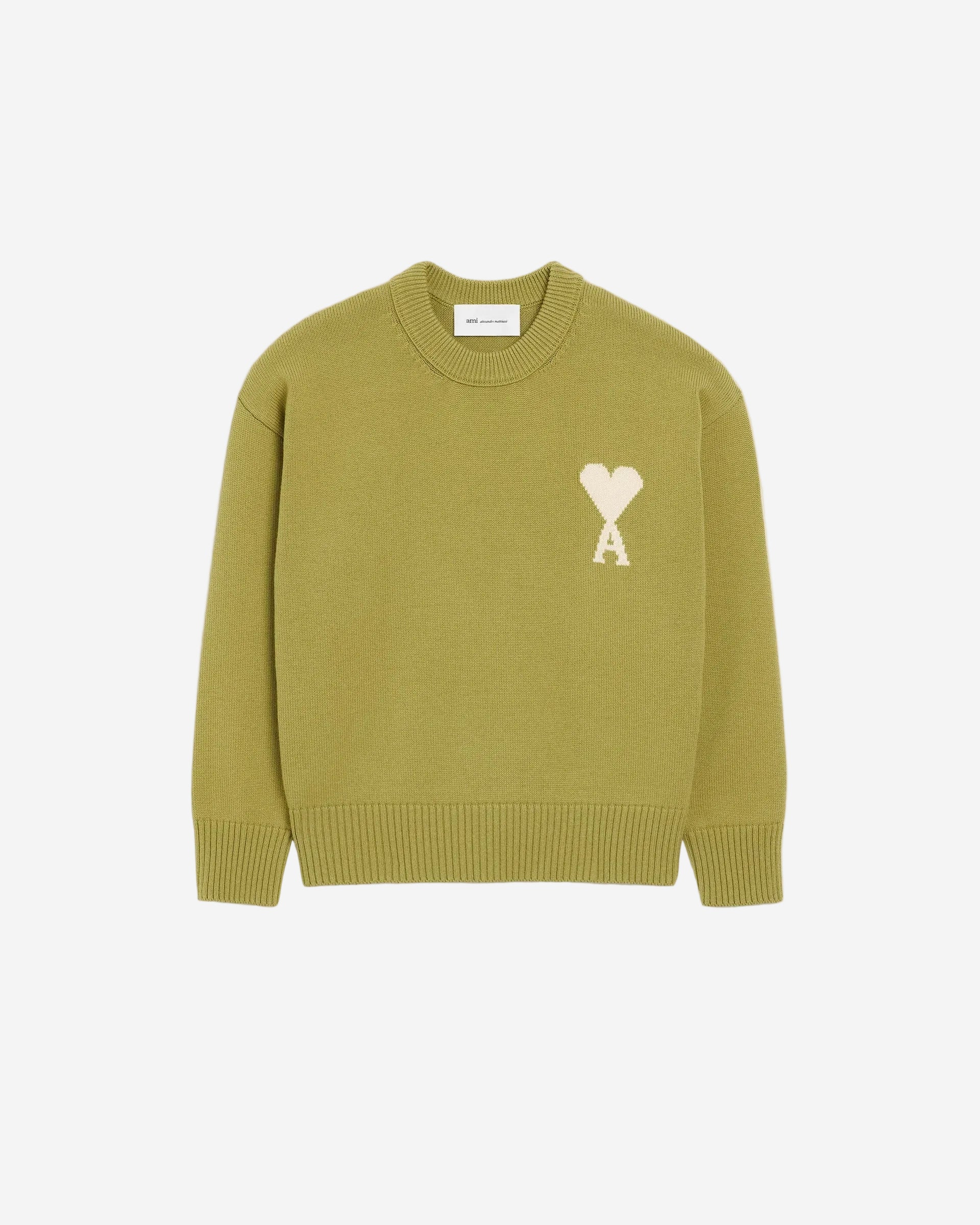 Jersey De Cuello Redondo De Lana Y Algodón Verde Ami De Coeur CHAQUETAS Malva CO