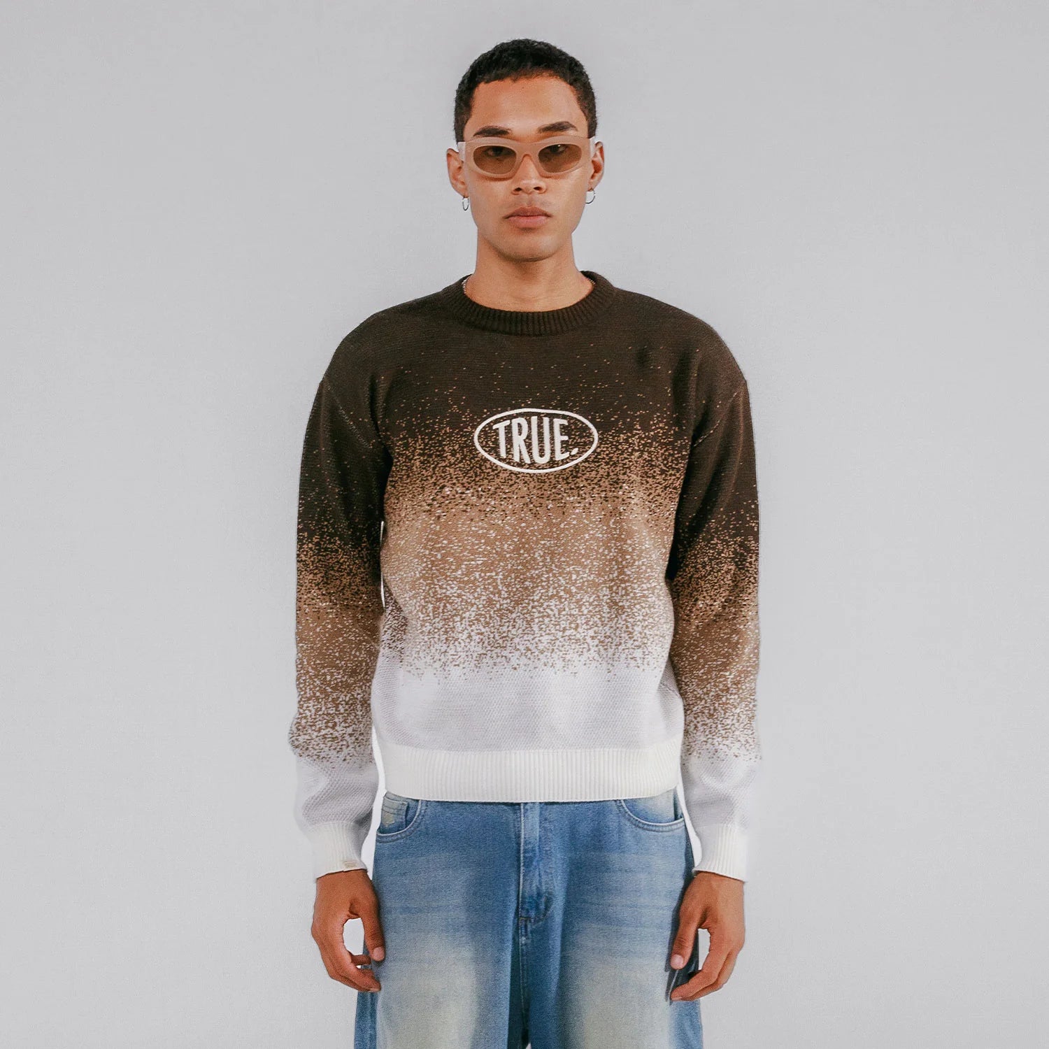 Sweater Gradient Knit Unisex