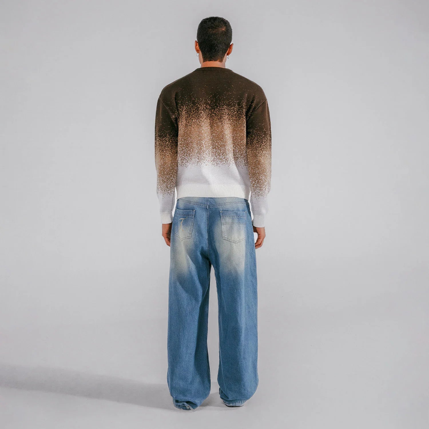 Sweater Gradient Knit Unisex
