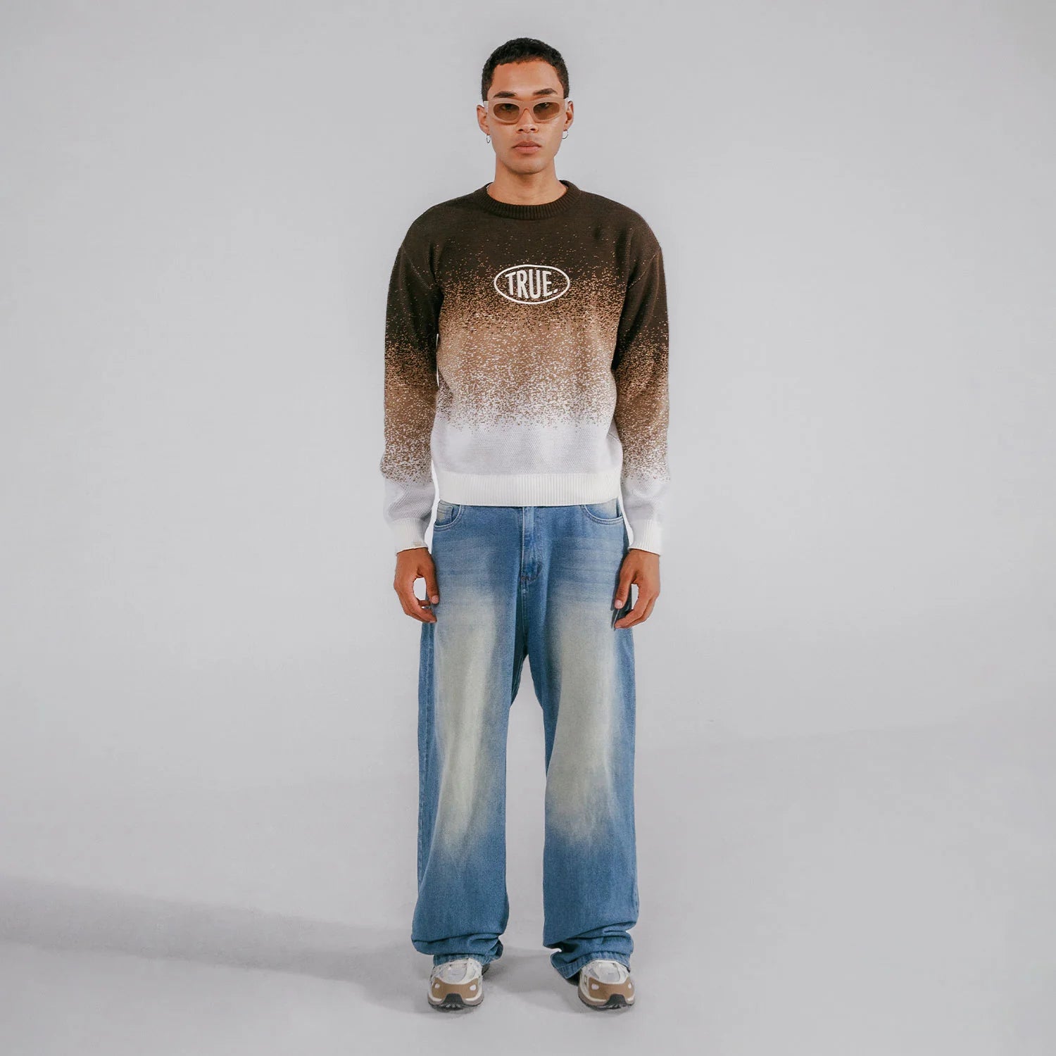 Sweater Gradient Knit Unisex