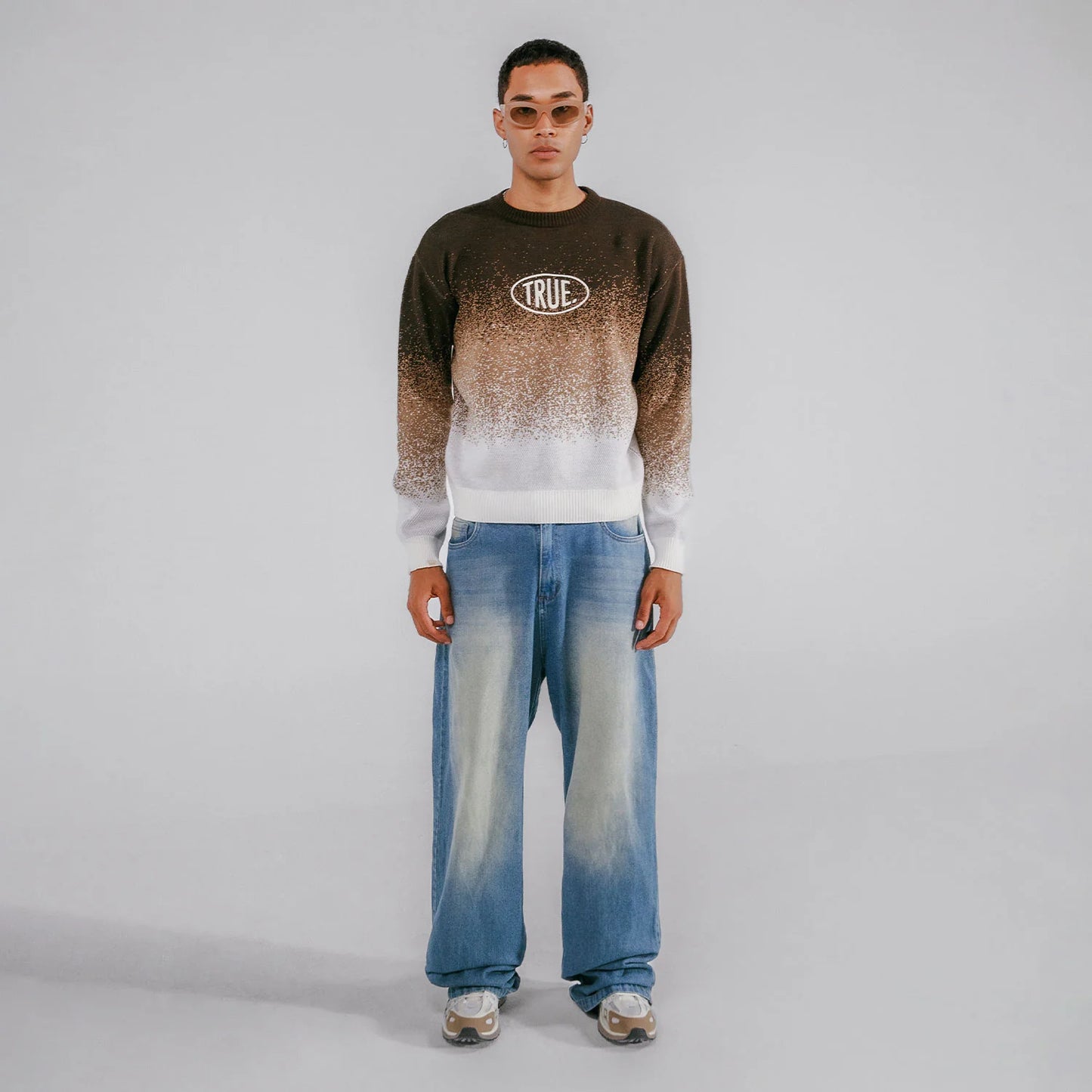 Sweater Gradient Knit Unisex