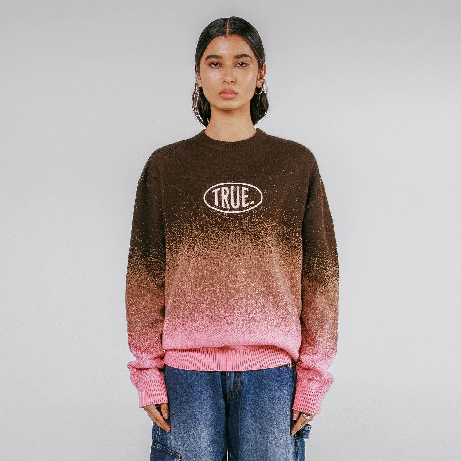 Sweater Gradient Knit Unisex