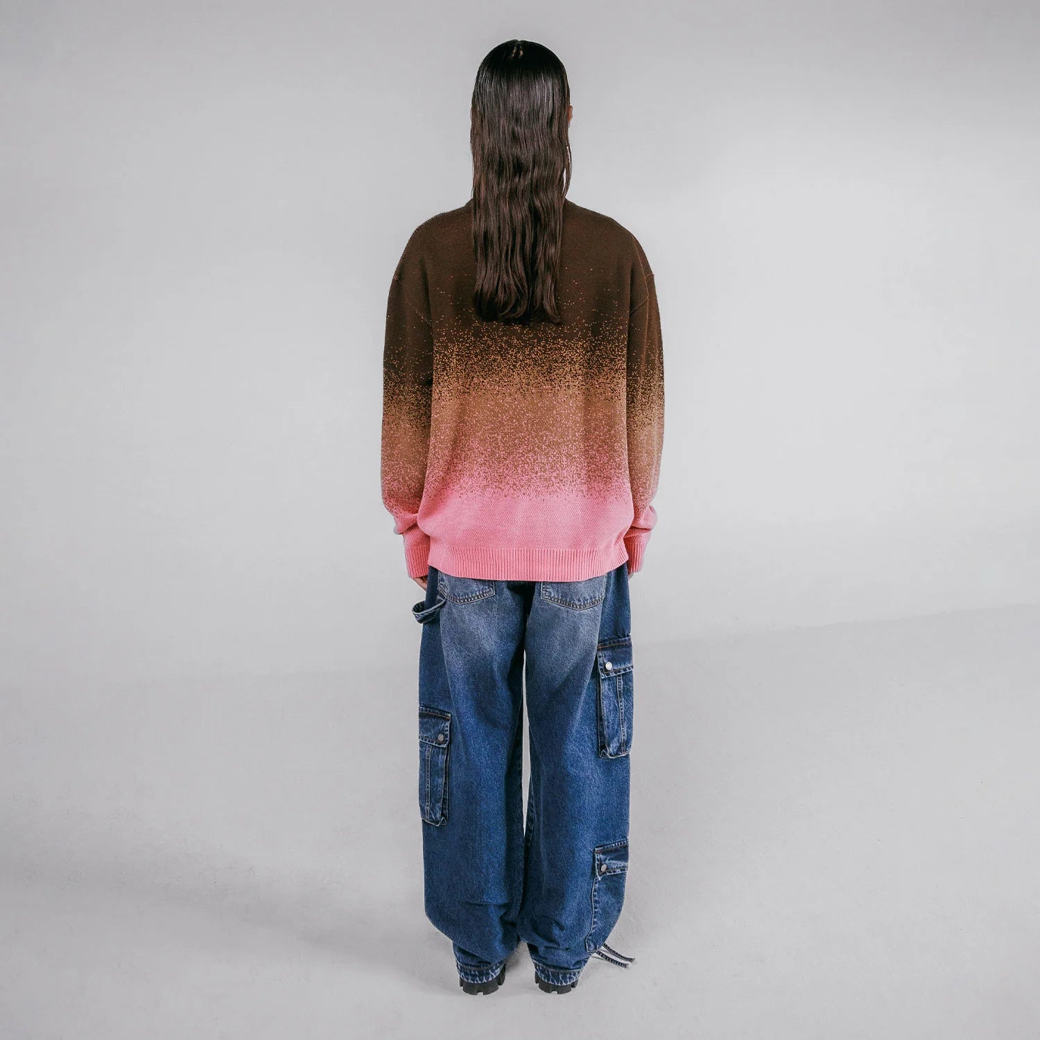 Sweater Gradient Knit Unisex