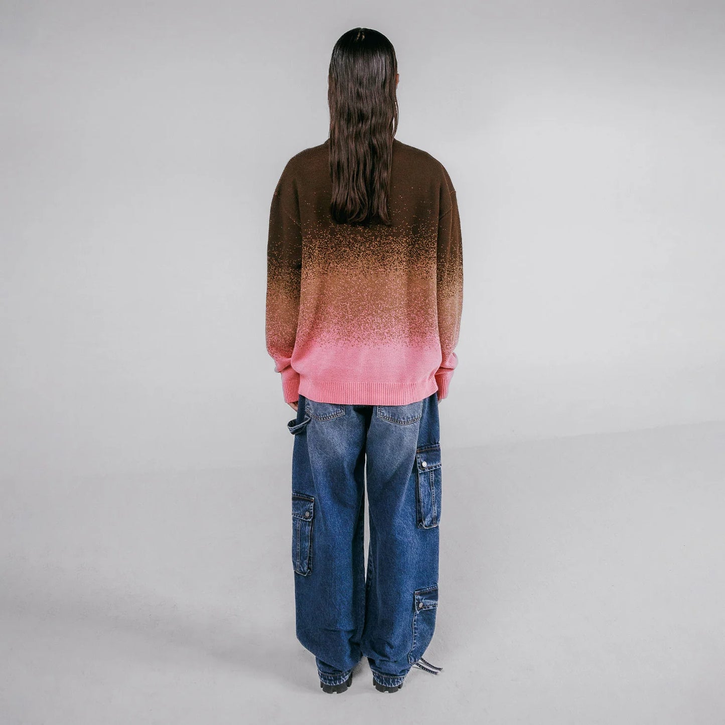 Sweater Gradient Knit Unisex