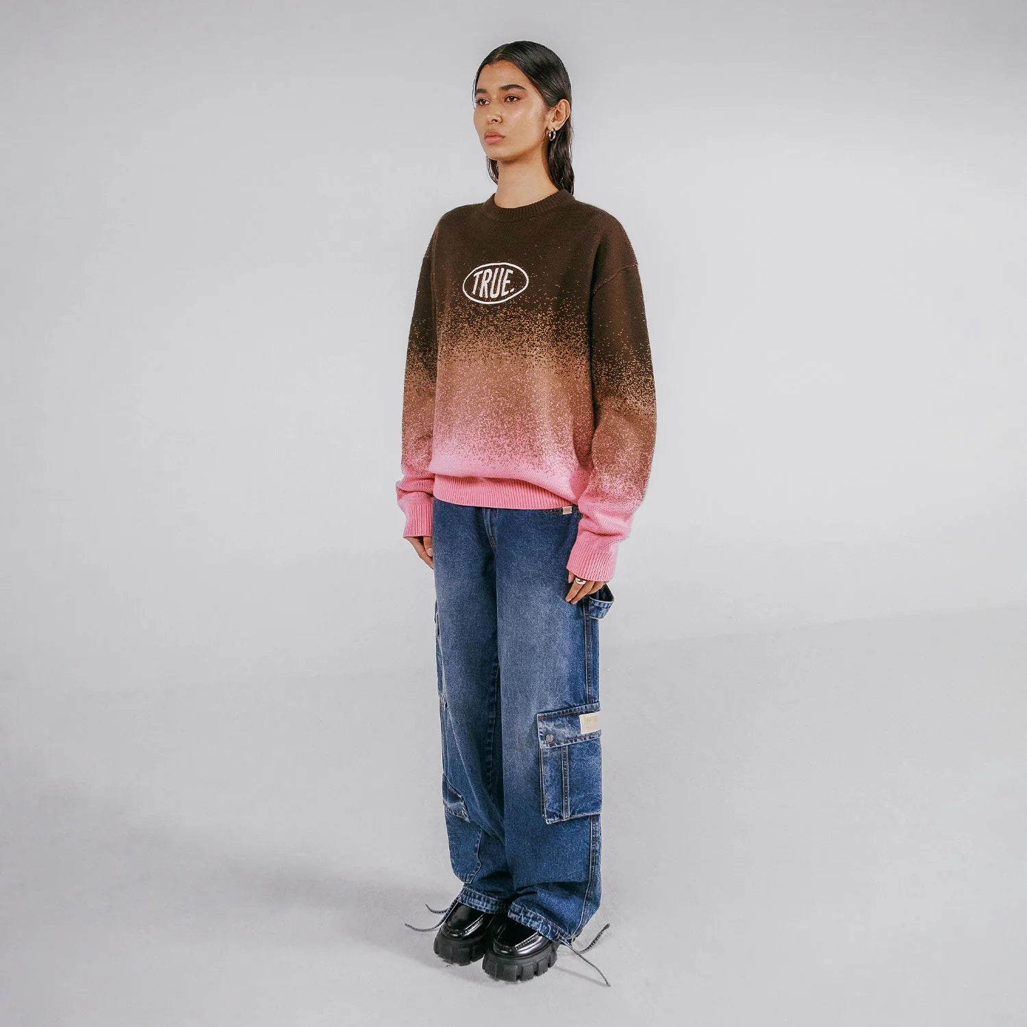 Sweater Gradient Knit Unisex