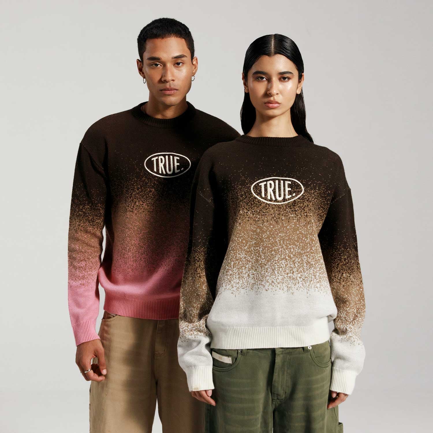 Sweater Gradient Knit Unisex